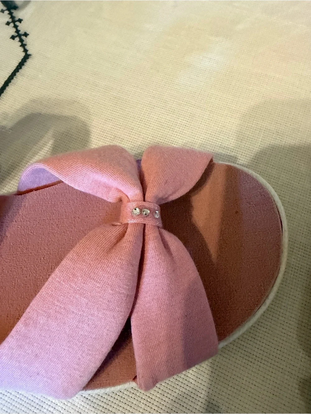 Ryka Pink Bow Strap Sandals